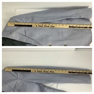 J.Crew Crewcuts Boys $158 Ludlow Suit Jacket in Seersucker Blue Size 14